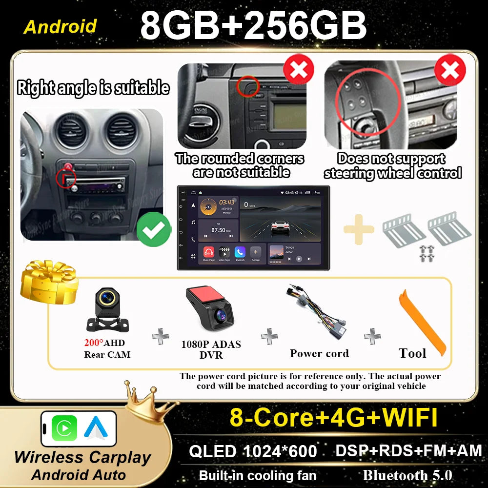7-inch Android Car Stereo for Seat Ibiza 2000-2007 GPS CarPlay - image 7