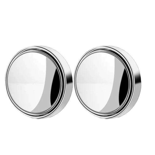 Round Convex Blind Spot Mirrors, 360-Degree Adjustable Wide-Angle, 2 Pcs