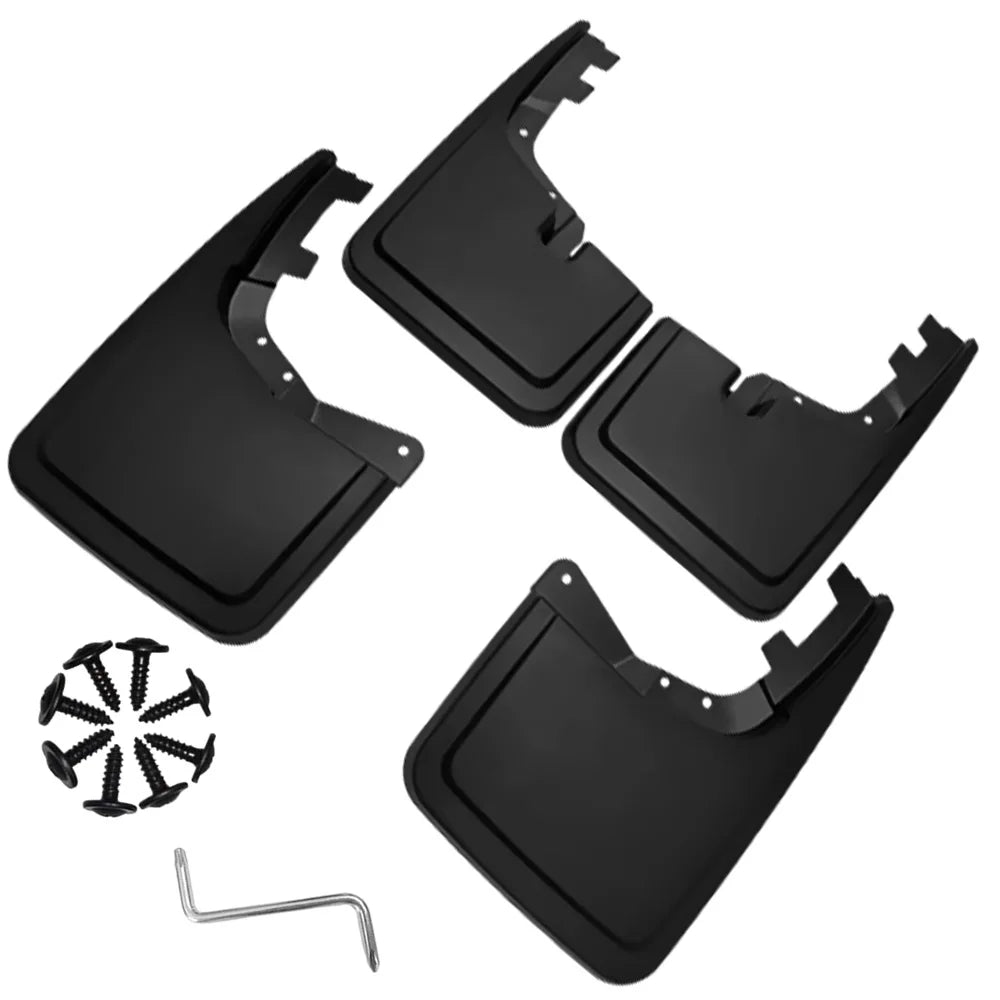 For Ford F-150 2021-2025 ( Not Fit Raptor Models) Front and Rear Wheel Fender Accessories PP Fender Splash Guards