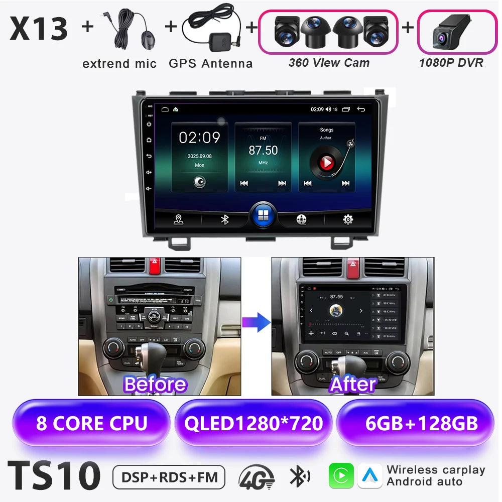 Honda CR-V 2007-2011 Multimedia Nav Radio - Android Auto & CarPlay - image 21