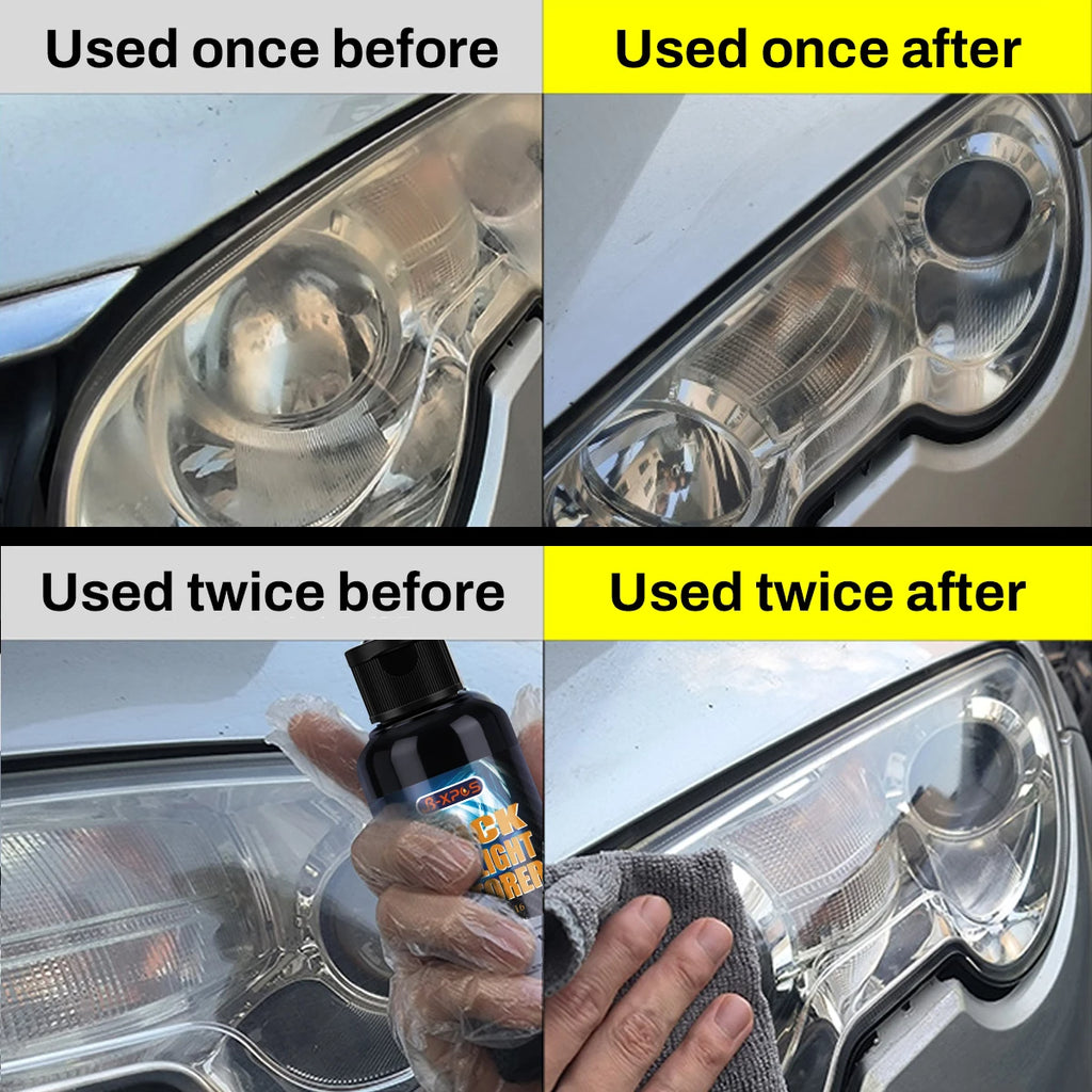 Headlight Restoration Liquid for Yellowed and Hazy Headlights