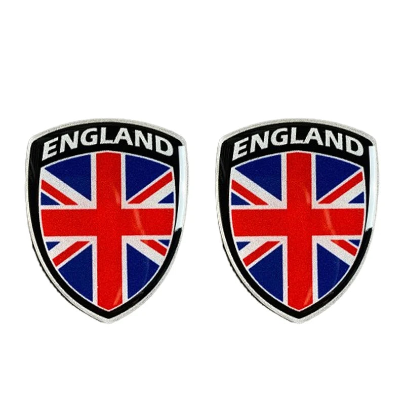 2pc Union Flag Emblem Decals for Car and Motorcycle - view 13