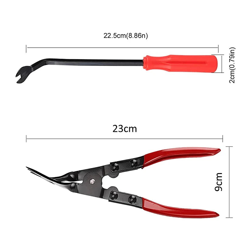 Car Door Nail Puller Fastener Jaw Screwdriver Set Clip Pliers Interior Removal Tools