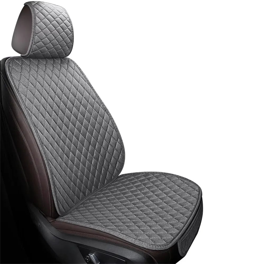 Breathable Cotton Blend Car Seat Cushion for Front or Rear Seats