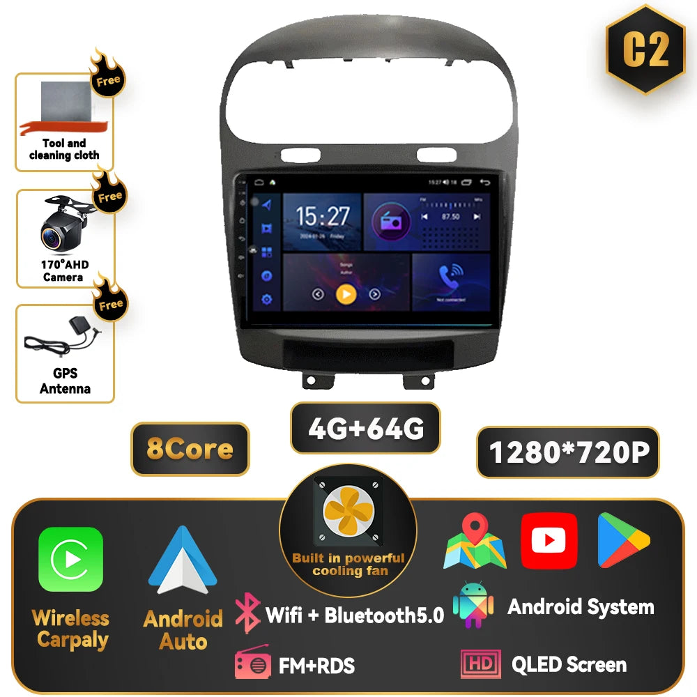 Dodge Journey 2011-2020 9 Inch QLED Android Multimedia Player - image 16