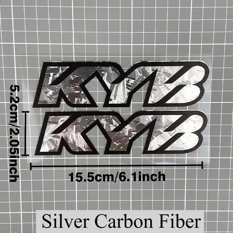 Motorcycle Front Fork Shock Absorber Sticker Pair, 6.1 x 2 in