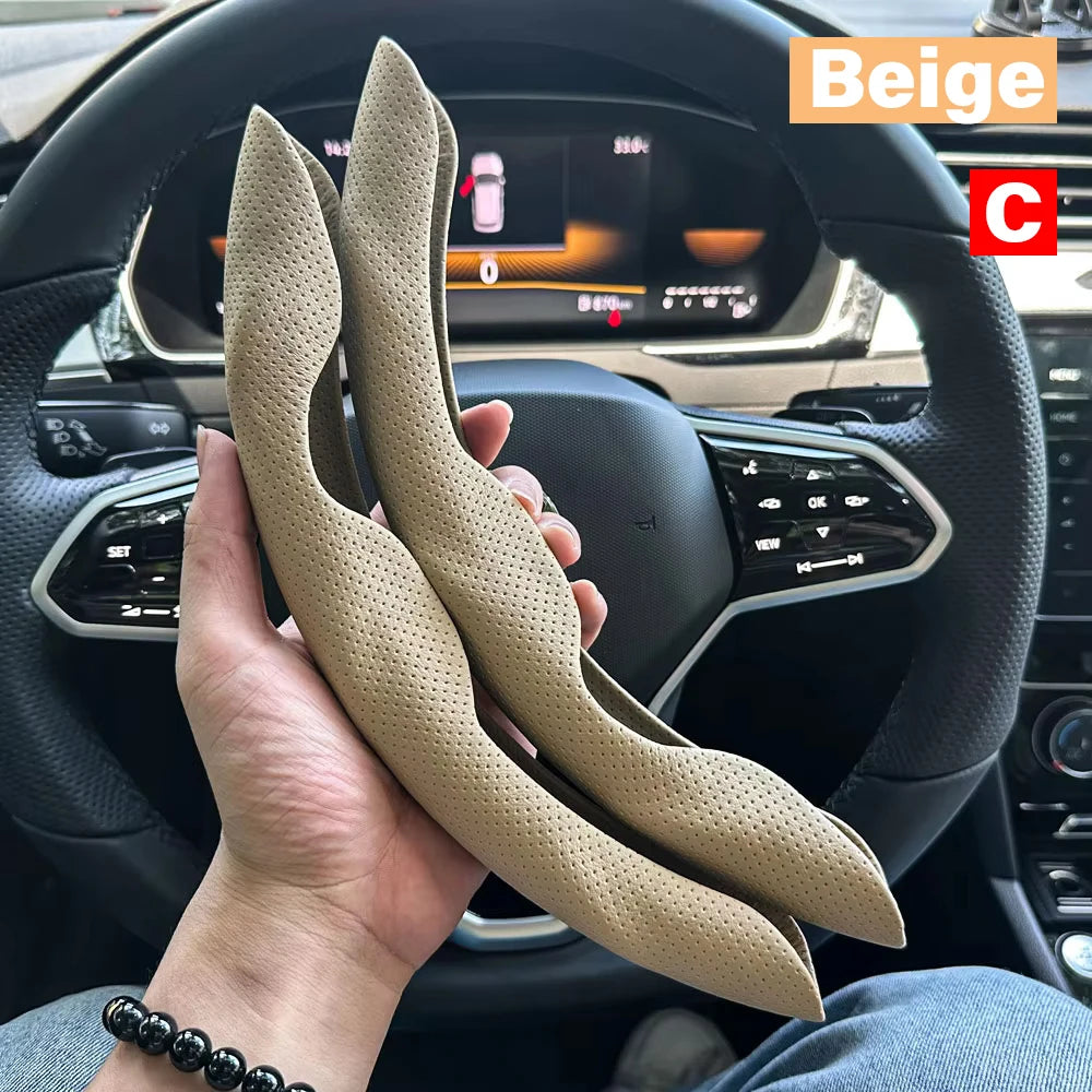 Non-Slip Steering Wheel Grip Covers, 2 pcs