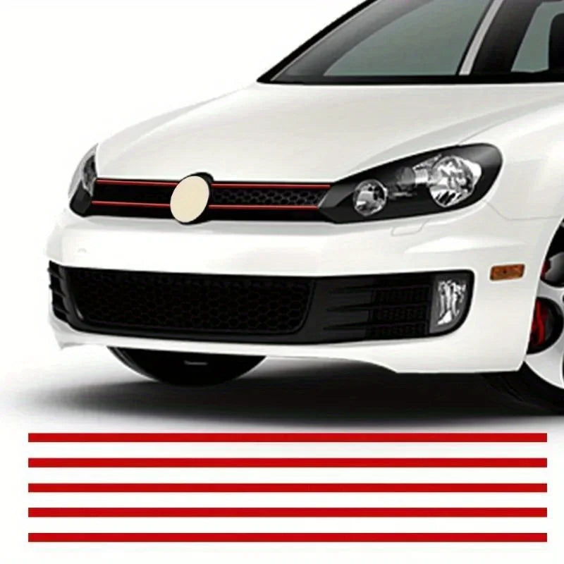 Reflective Waterproof Car Stickers (5-Pack) for Hood & Grille - image 3