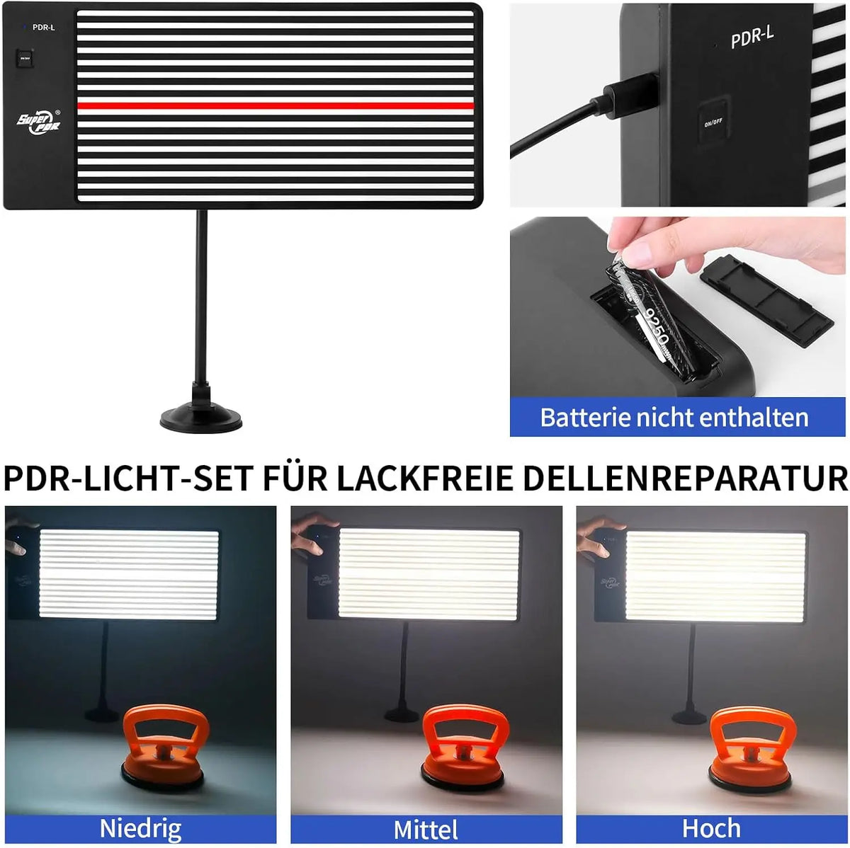 Car Dent Removal Kit - Paintless PDR Repair Tool with Glue Gun - image 5