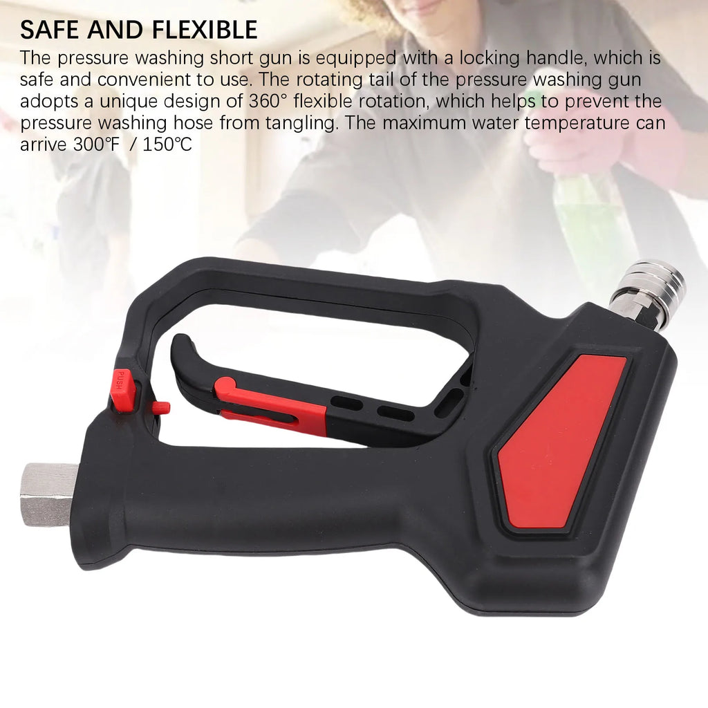 10.5 GPM Pressure Washer Gun Pressure Washer Gun 5800 PSI 10.5 GPM Powerful High Pressure Spray with M22-14 M22-15 3/8 Connector
