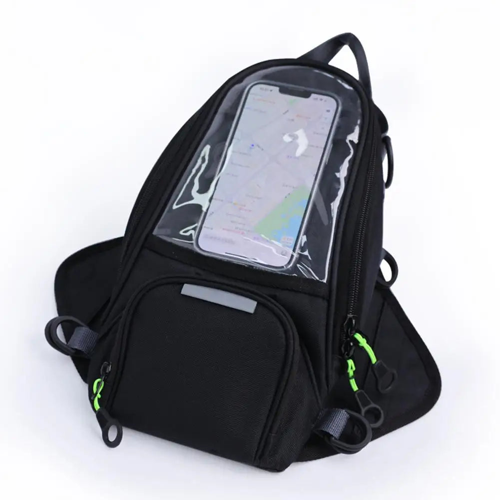 Motorcycle Riding Tank Bag Magnetic Fuel Tank Bag With Touchable Phone Screen Window Waterproof Motorbike Riding Storage Bag