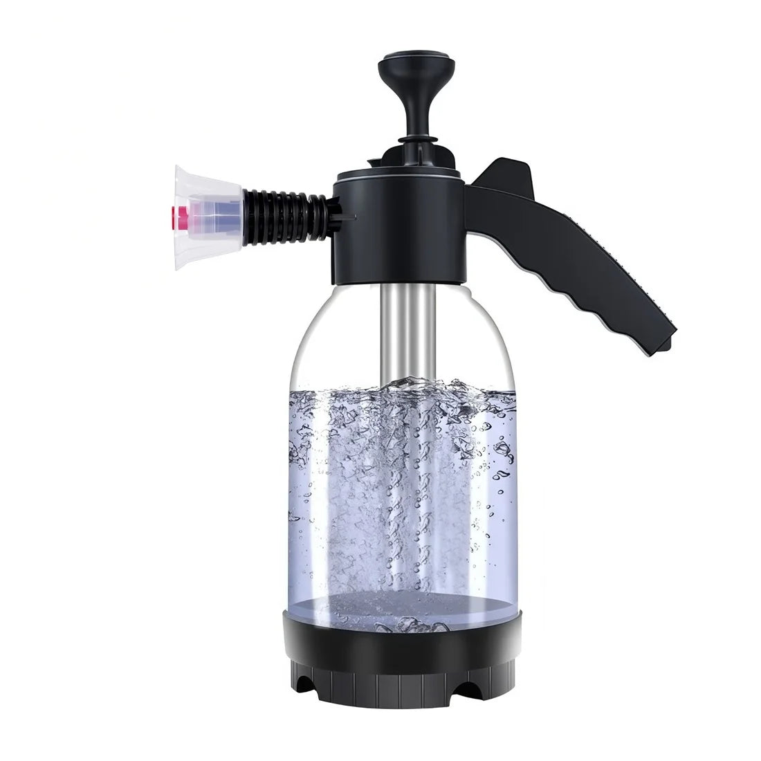 2L hand pump foam sprayer, pneumatic car wash bottle with dual nozzle