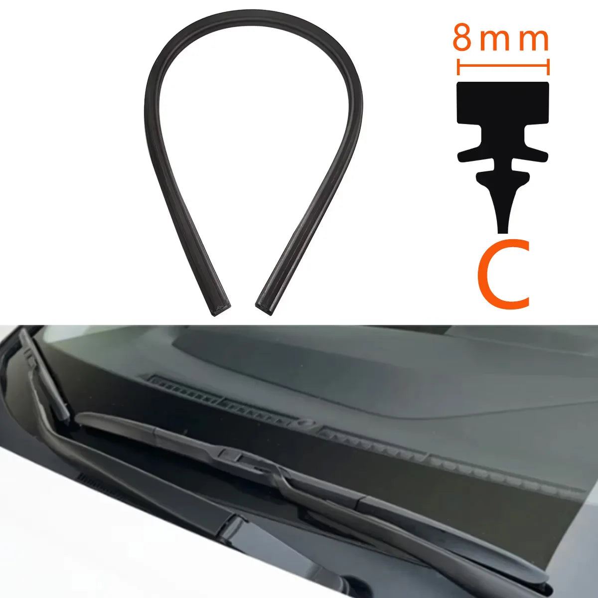Car Windshield Wiper Rubber Strips Replacement Blades All Types and Seasons