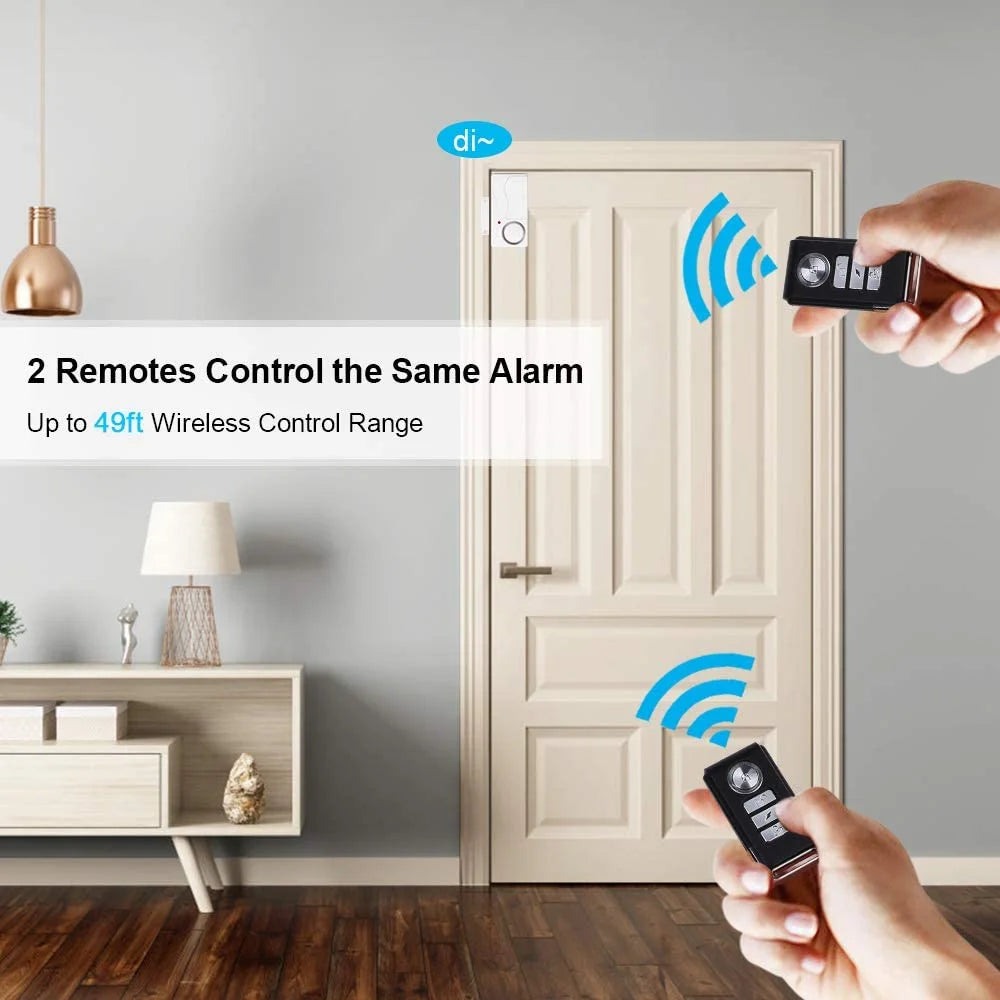 Wireless Door & Window Burglar Alarm Kit with Remote Control