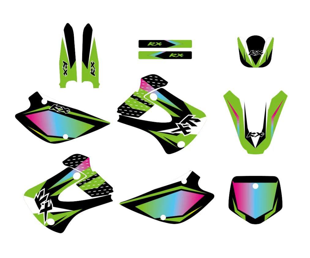 Custom Graphics Decal Kit for Kawasaki KX85/KX100 1998-2013 - image 19