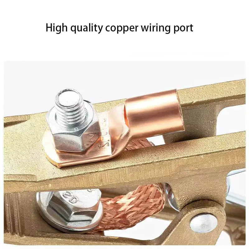 1PCS 300A Grounding Clamp A-shaped Heavy Duty Earth Clamp Antioxidant Brass Multipurpose Welding Ground Clamp for Shipyards