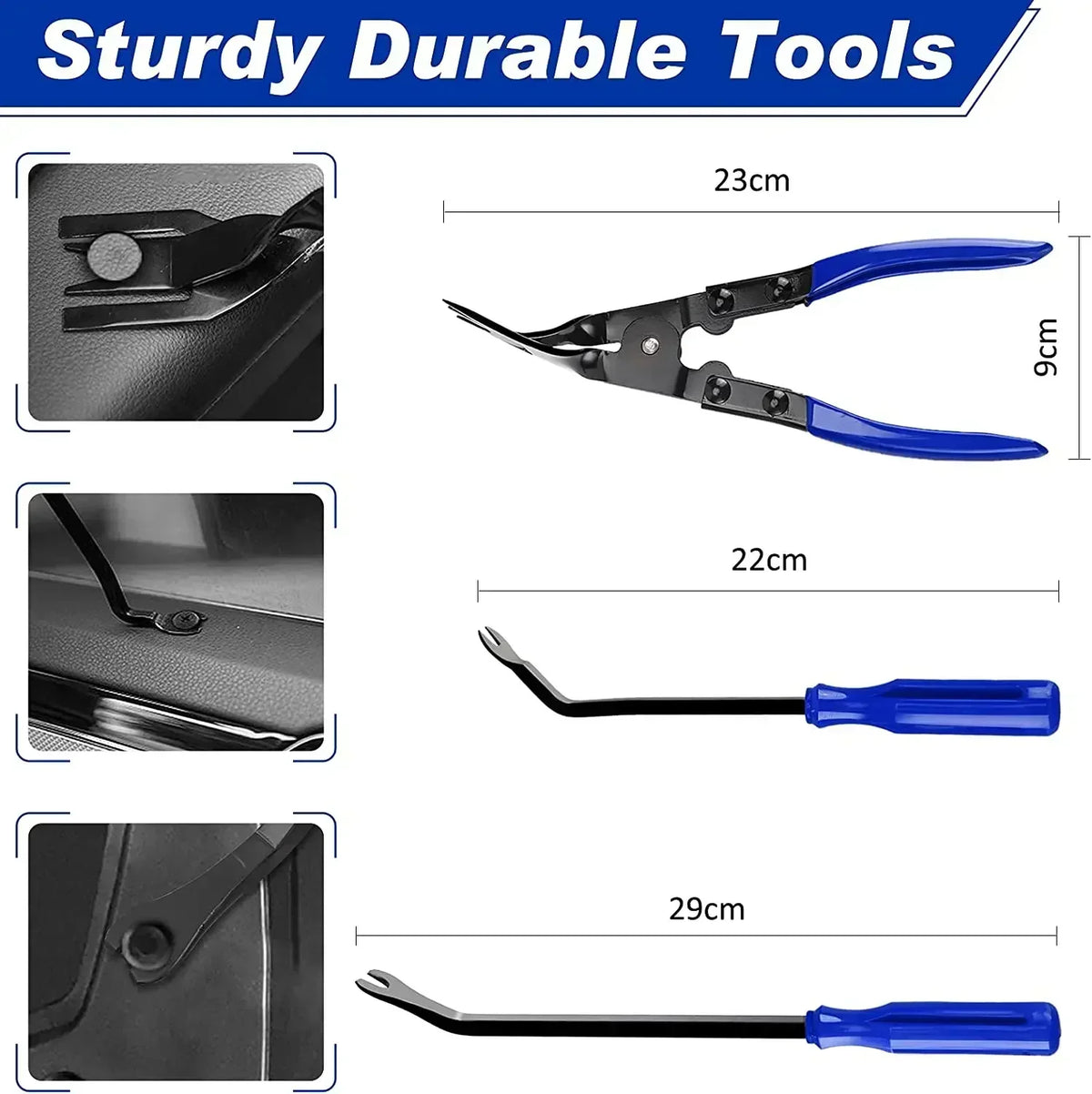 Auto Trim Removal Tool Set - Interior Panel & Clips Pry Kit - image 21