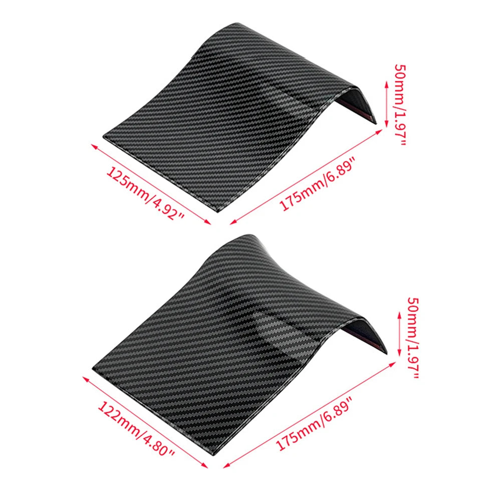 For Ford F150 2015-2020 Interior Door Handle Panel Trim ABS Carbon Fiber Style Anti-scratch Cover Accessory