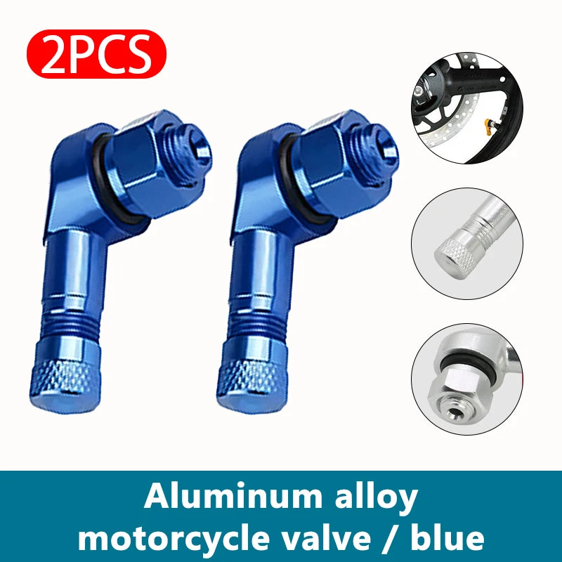 Universal Motorcycle 90° Tubeless Tire Valve Stem - CNC Aluminum 2PC - image 22