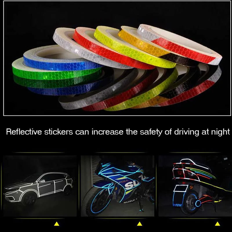Reflective Warning Tape 8m Roll, 9 Colors - image 10