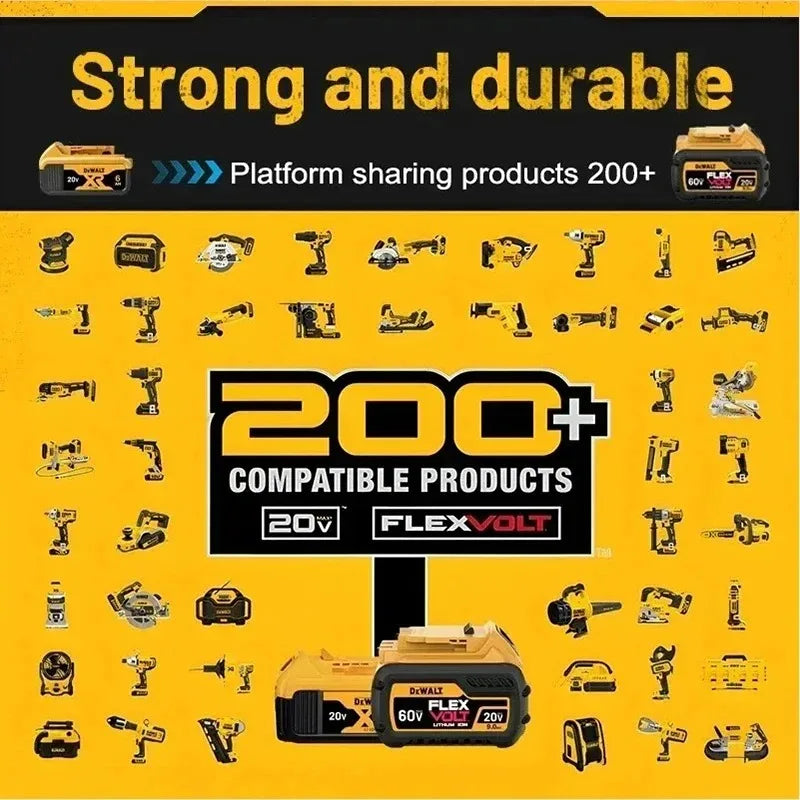 20V 6Ah Li-Ion Replacement Battery for DeWalt DCB206 DCB205 - image 3