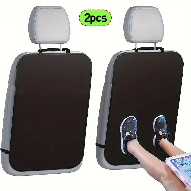 1/2pcs Car Seat Back Kick Protectors Polyester Automotive Seat Covers, Protection from Dirt, Mud, Fit for Most Vehicles