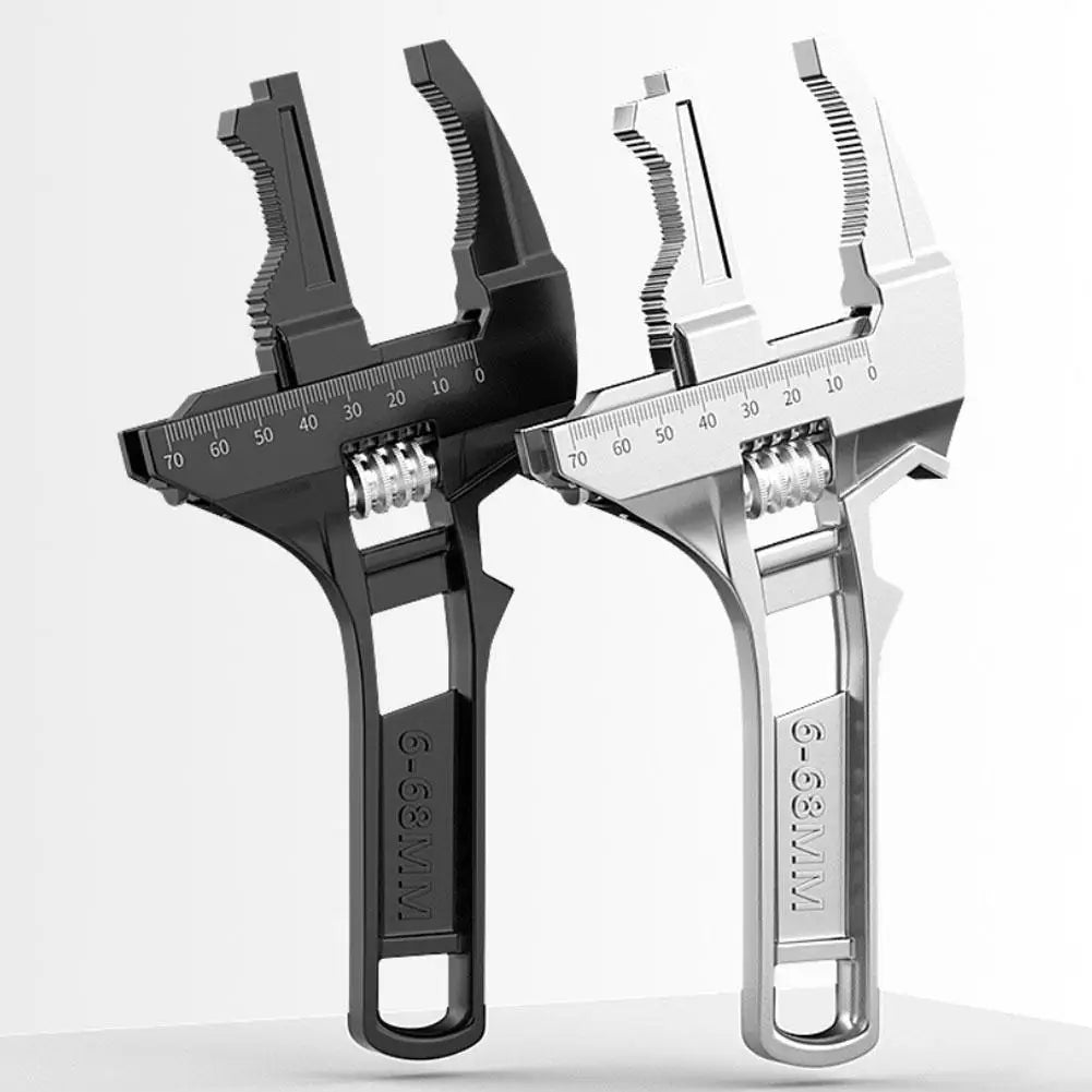 Adjustable Wrench Multi Functional Dual Use/Four Use Large Open End Wrench Household Open Bathroom Pipe Adjustable Wrench