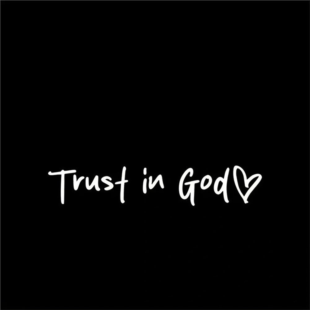 Trust In God Rearview Mirror Car Decal