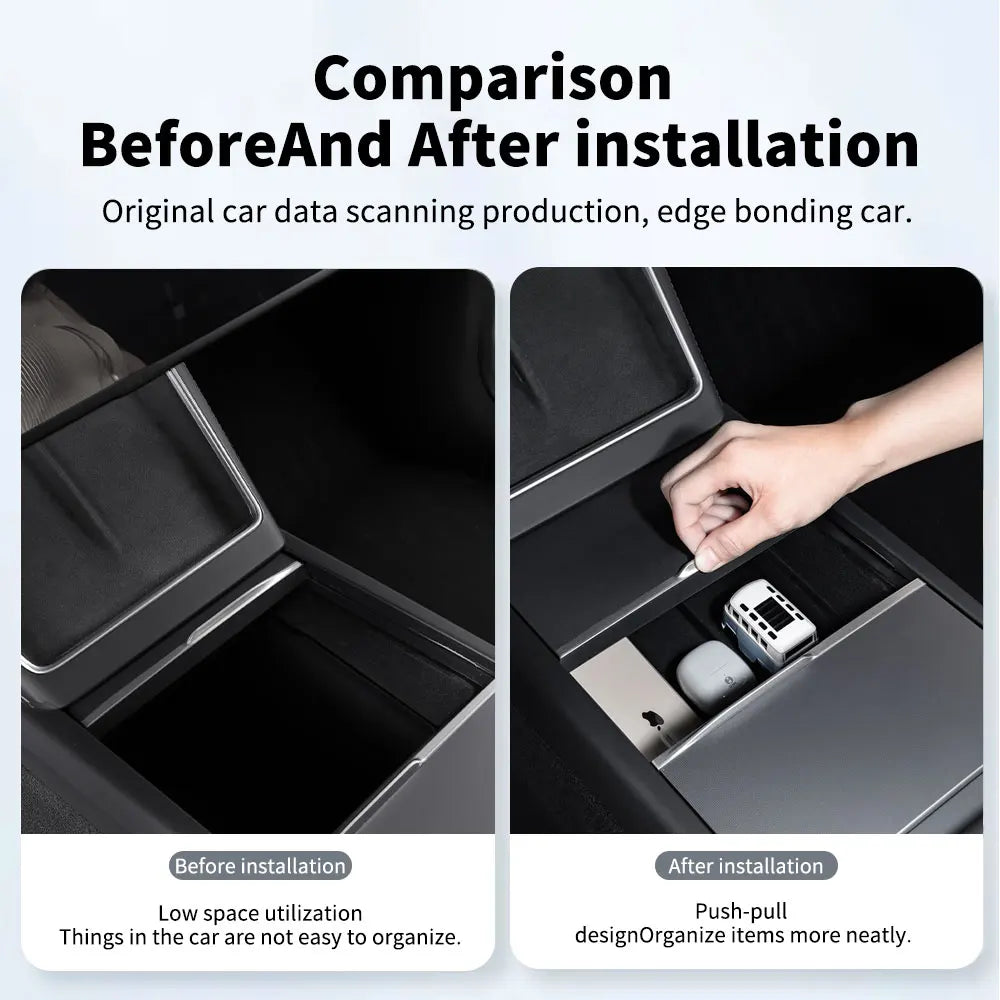 Center Console Storage Box for Tesla Model 3 and Model Y