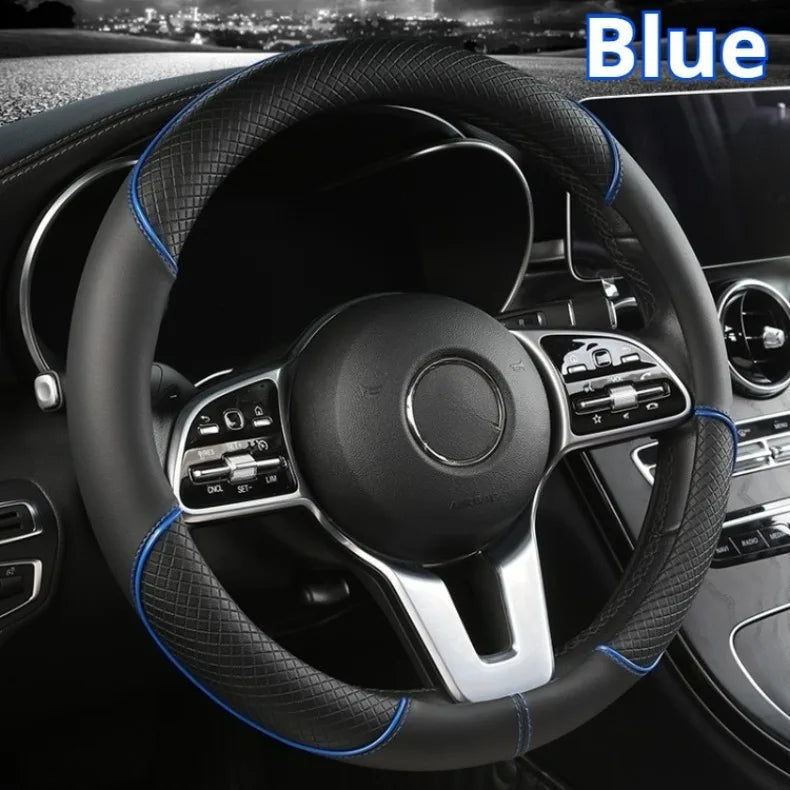 Diamond Texture Steering Wheel Cover, 14.5 to 15 Inch