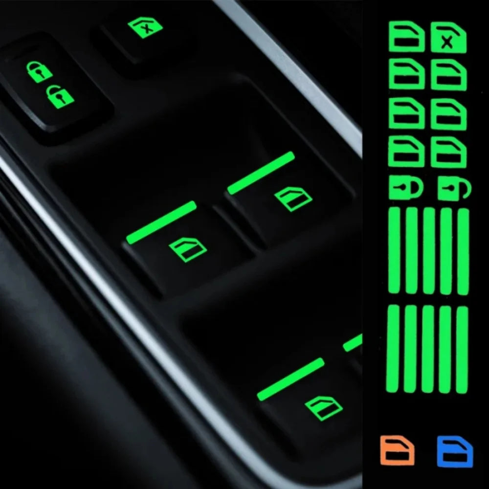 Luminous Window Lift Button Stickers for Toyota Models - view 2