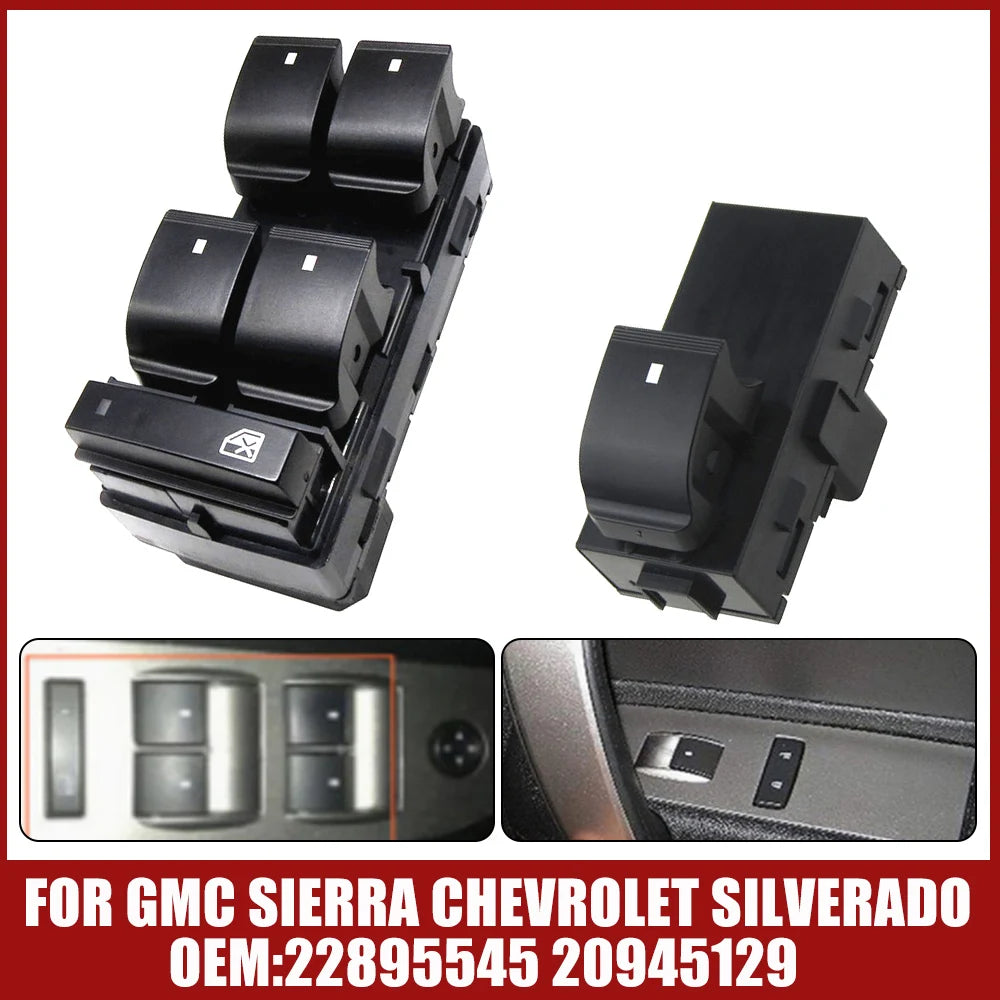 Replacement Power Window Switch for GMC Chevy Trucks & SUVs 2005-2015