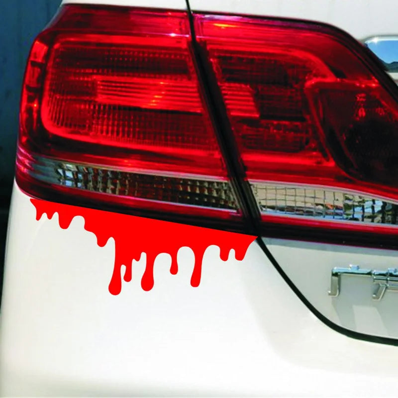 Dripping Tail Light Vinyl Decals for Car and Motorcycle Lights - view 3
