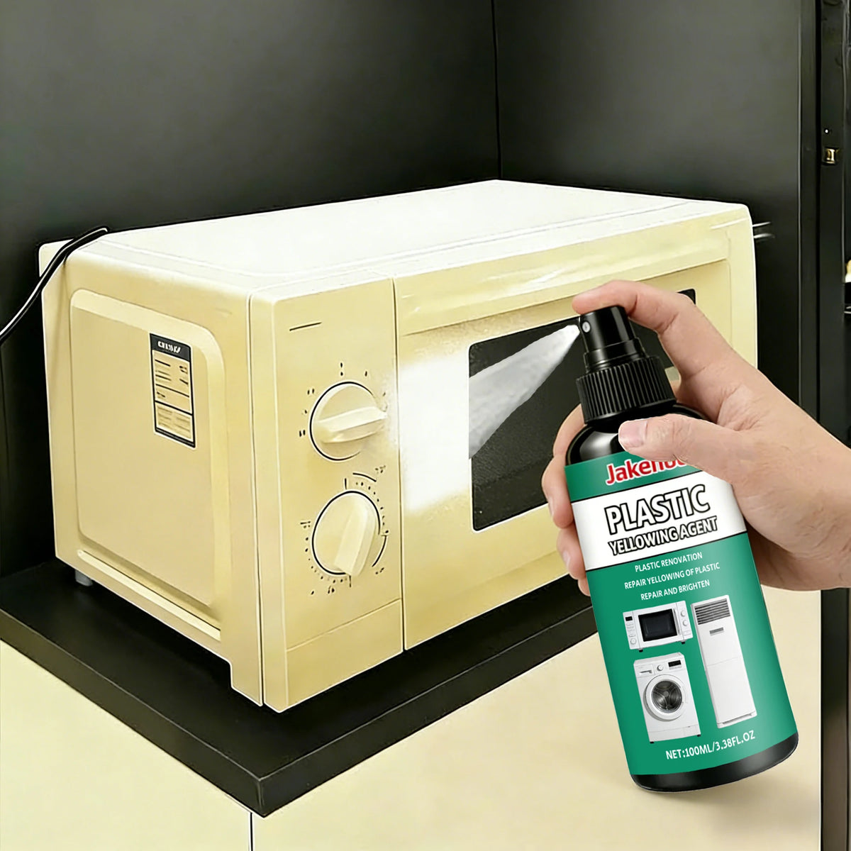 Plastic Yellowing Remover - Restore White Shine to Appliances