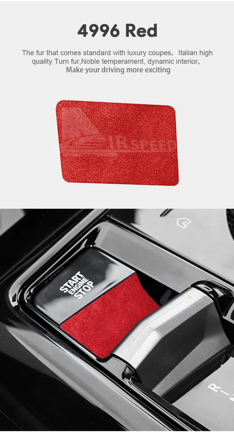 Suede Gear Shift Panel Sticker for BMW X3 G45, 5 Series G60, 7 Series G70