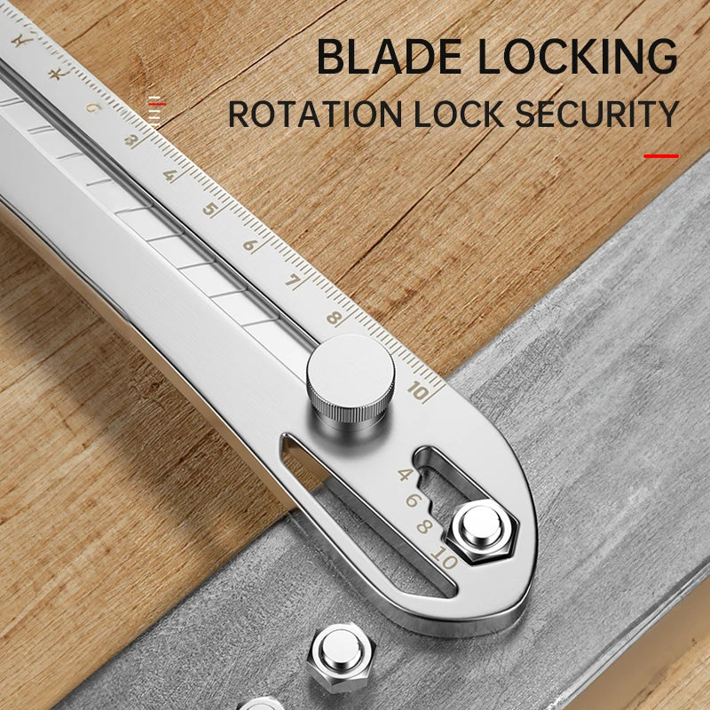 Heavy Duty Industrial Grade Stainless Steel Utility Knife and Wallpaper Blade Set