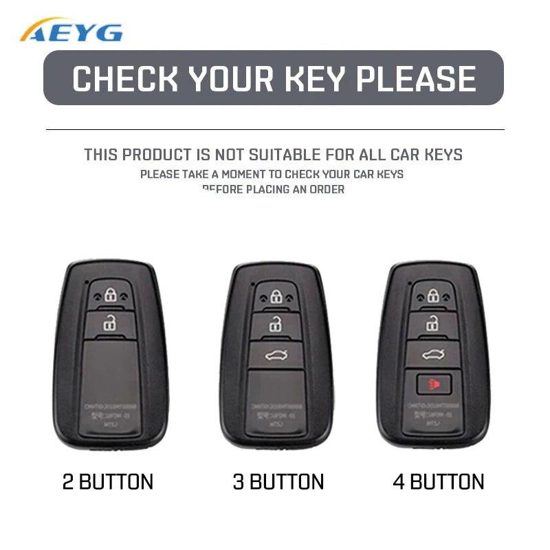 Carbon Fiber Key Fob Case for Toyota 2018-2022 Camry RAV4 Prius - image 2