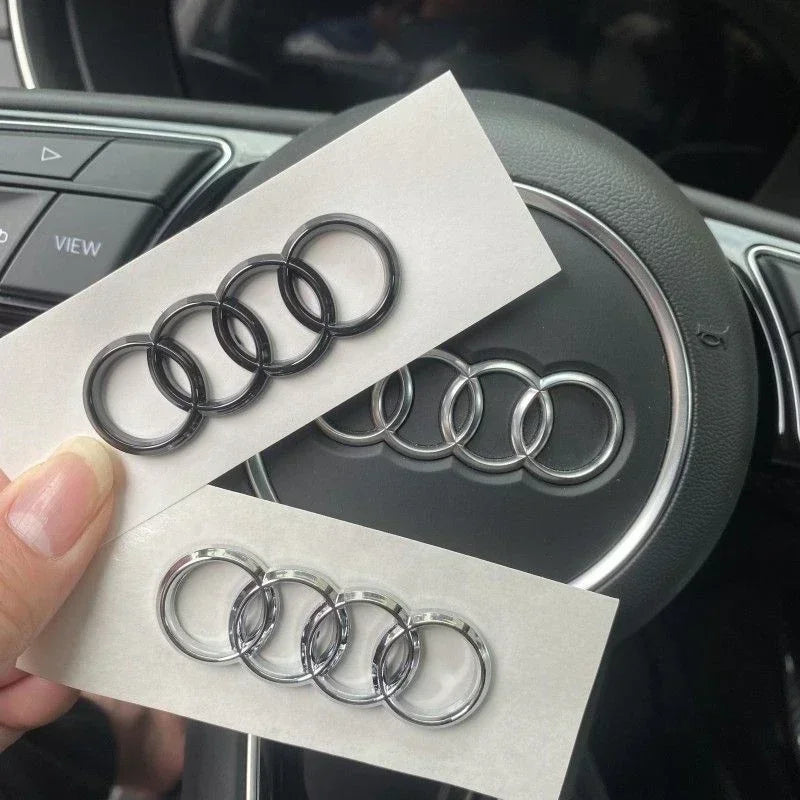 Steering Wheel Center Ring Sticker for A3 A4 A6 A7 A8 Q7 Q8 TT
