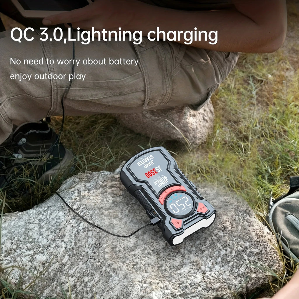 5-in-1 Jump Starter with Air Pump and Tire Inflator