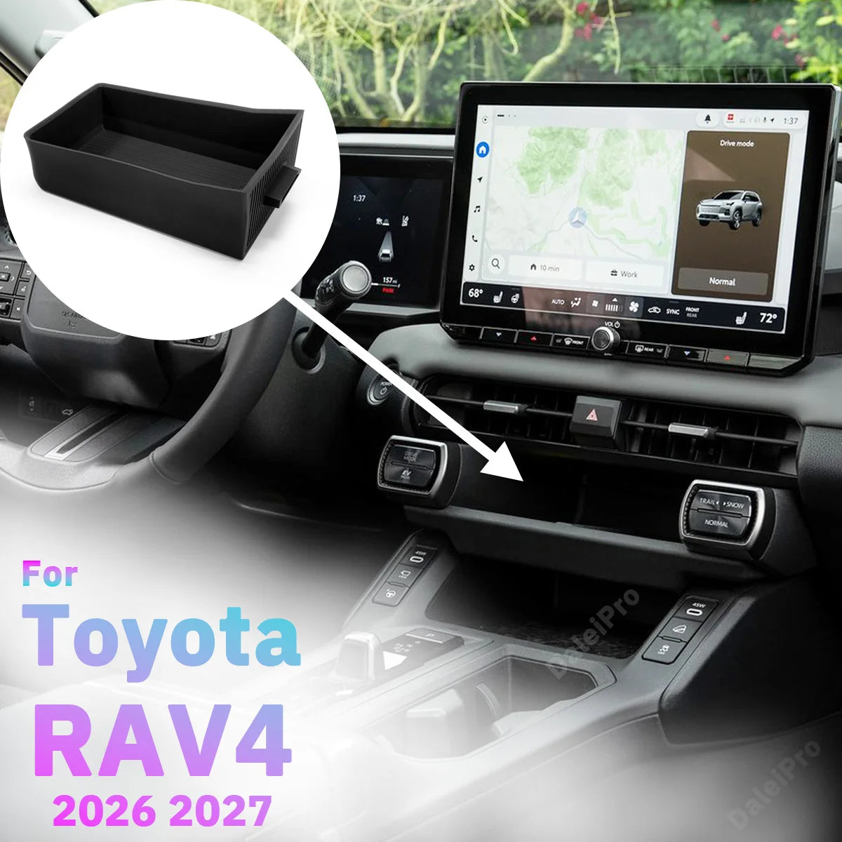 Armrest Storage Box and Console Drawer for Toyota RAV4 2026-2027