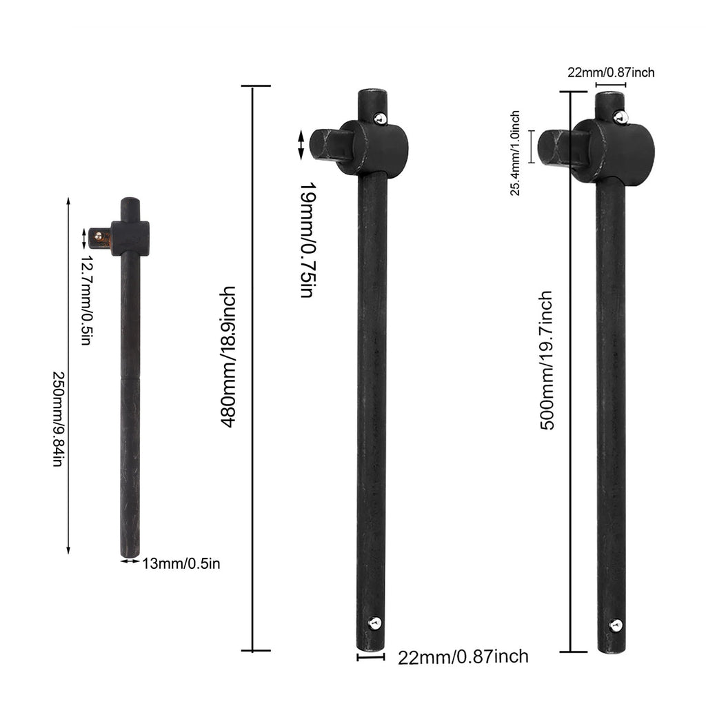 Sliding T Handle Socket Wrench Breaker Bar Heavy Duty Steel Sliding T handle Wrench Steel T handle Wrench T handle Socket Wrench