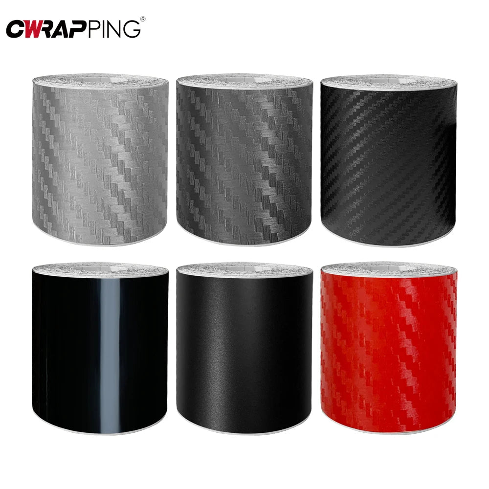 3D Carbon Fiber Vinyl Wrap Roll - Anti-Scratch Waterproof Car Sticker - image 5