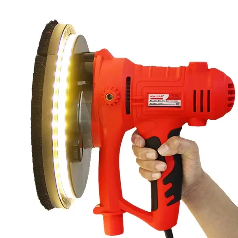 Electric Drywall Sander 1250W Wall Grinder Dustless Wall Sanding Machine Wall Putty Sander Self-absorbing Wall Polishing Machine