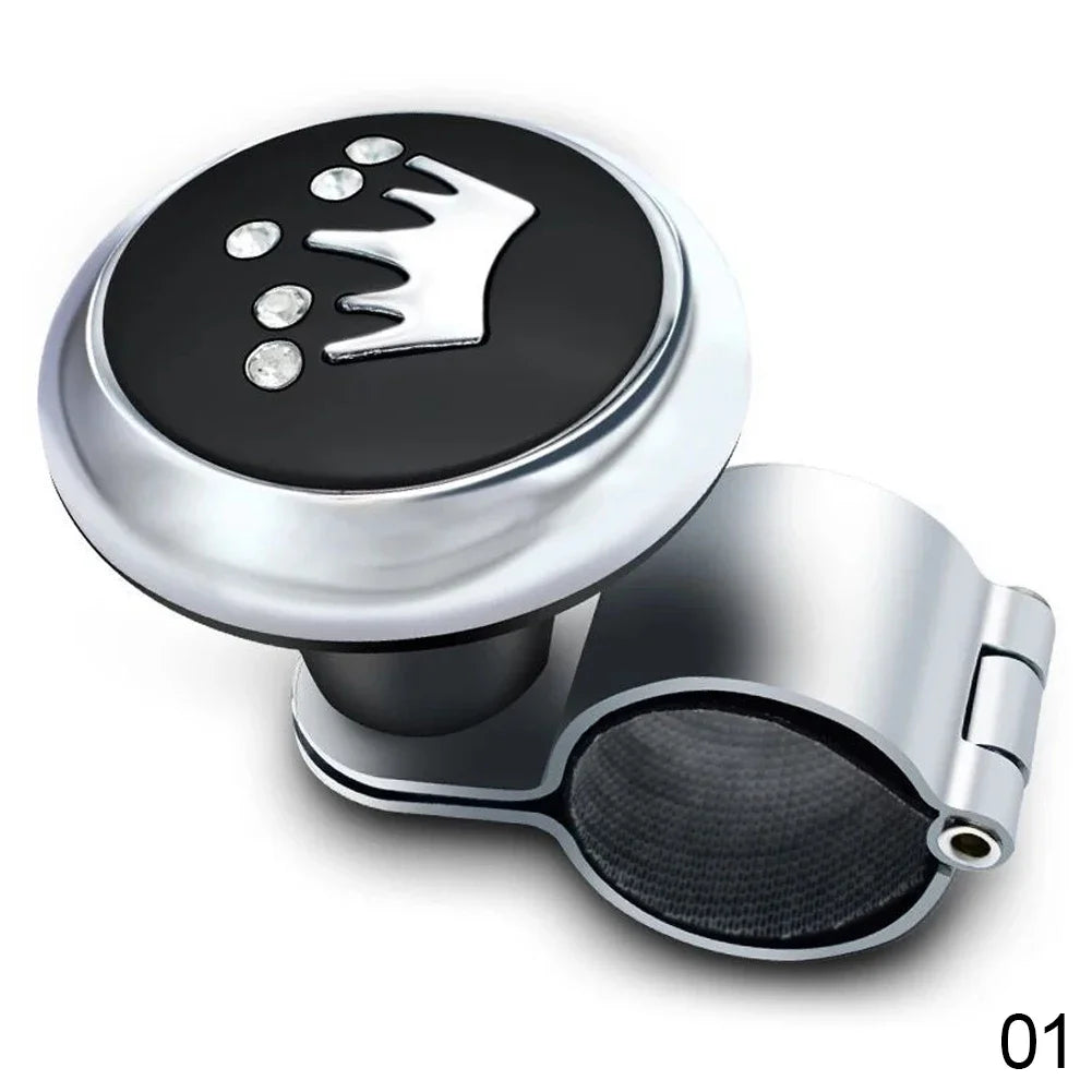 Steering Wheel Spinner Knob with Clamp for Cars & Trucks, Universal