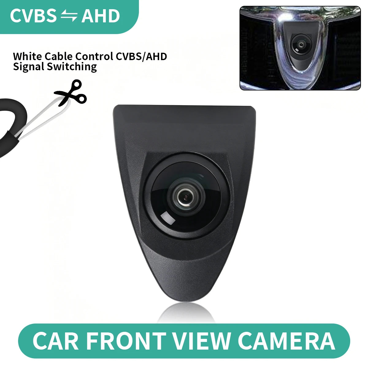 AHD Front View Logo Camera for Toyota Land Cruiser & Tacoma