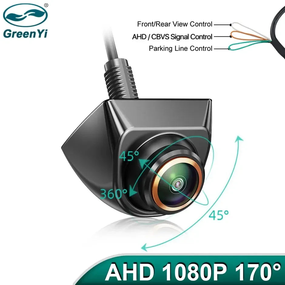 GreenYi 1080P Fisheye 360° Adjustable Car Camera