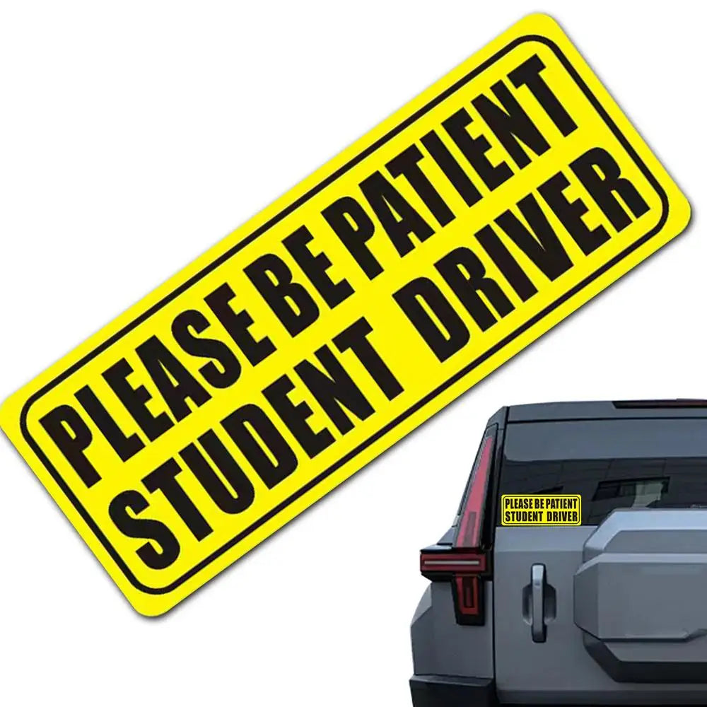 Reflective Student Driver Magnet - Please Be Patient Sign - image 9