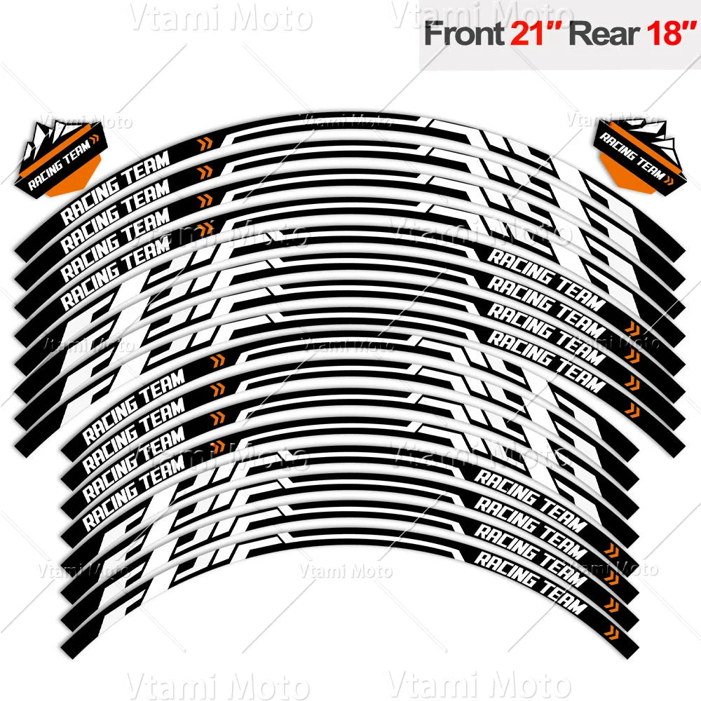 Reflective Wheel Rim Stripe Decals for KTM 390, 790, 890 and 1290 - view 22