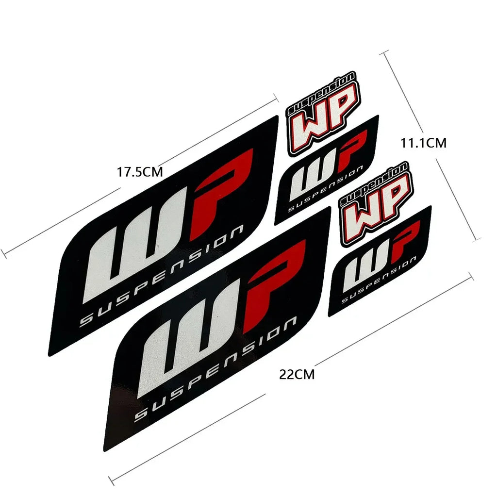 Reflective Motorcycle Fork and Windshield Sticker Set for Dirt Bikes