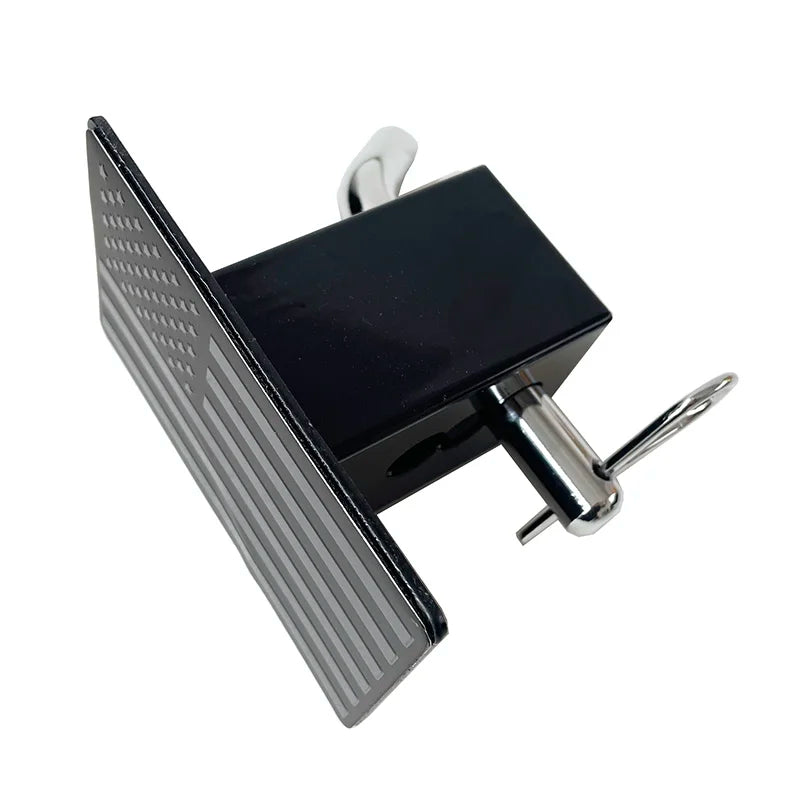 Trailer Hitch Cover Simple Installation Metal Trailer Hitch Cover Dirtproof Reliable Protection Attractive Appearance